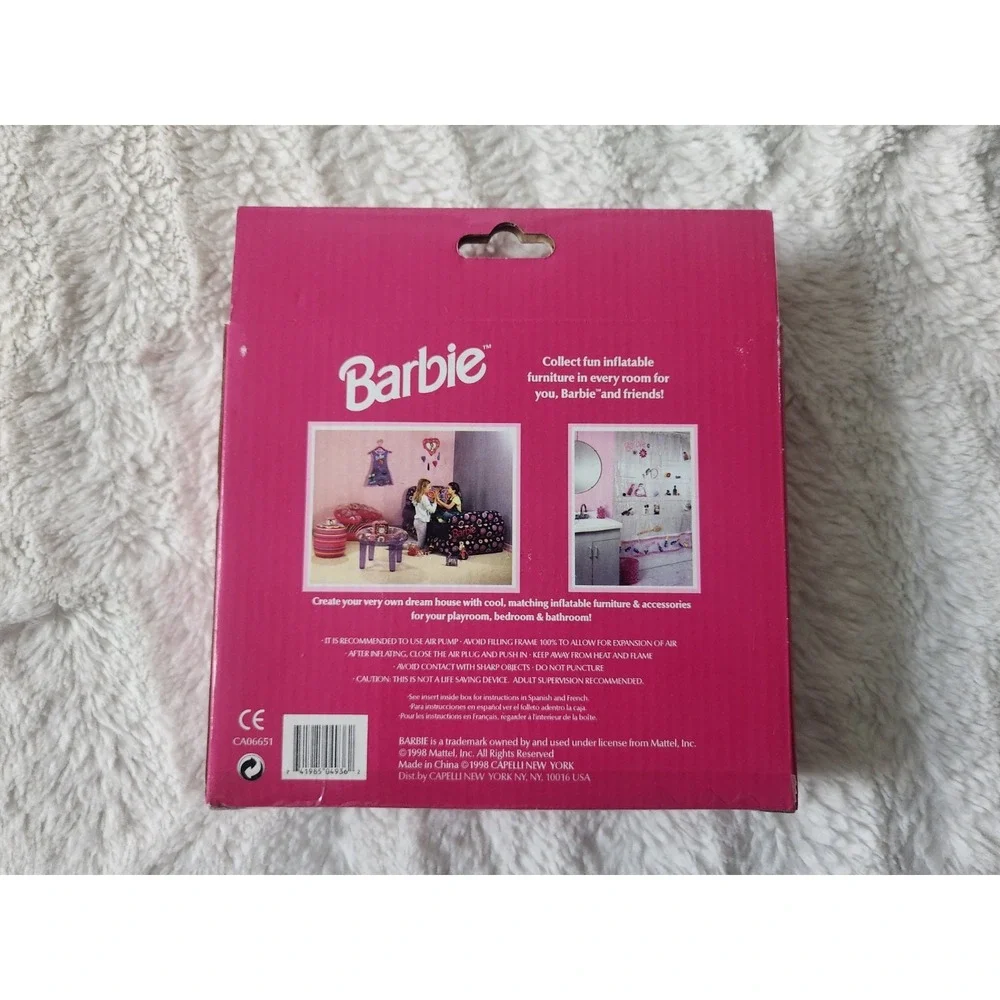 Vintage RARE Mattel Barbie, Inflatable Photo Frame, Capelli‎ 1998